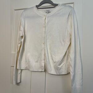 Banana Republic Ivory Cardigan Sweater